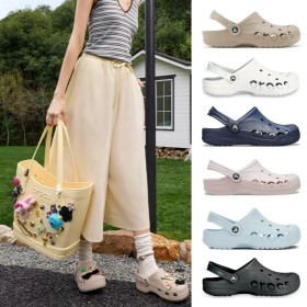 [CROCS] 크록스 바야 남여공용 클로그 슬리퍼 10126시리즈 5컬러/블랙/베이지/미네랄 블루/화이트/네이비