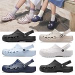 크록스 클래식 바야 라인드 밴드 클로그 남성 여성 크룩스 사무실 슬리퍼 샌들 슬라이드 10126